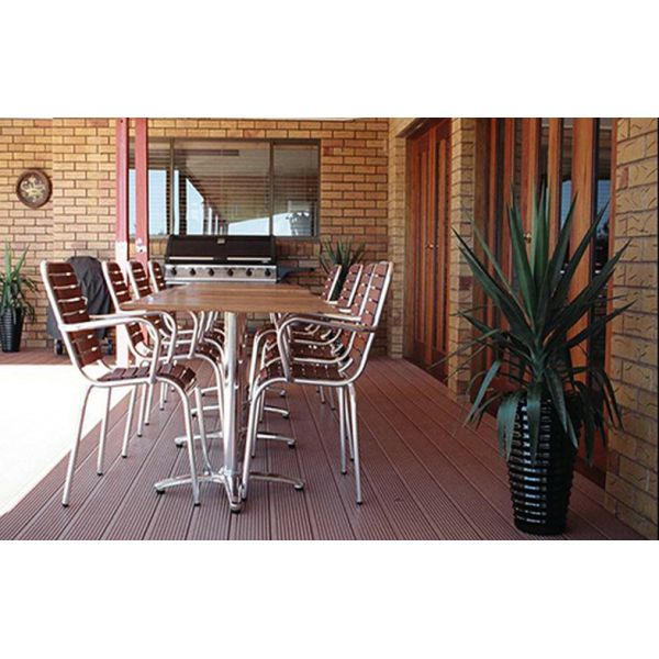 Anti - Flaming WPC Floor For Indoor / Outdoor Decoration , No Maintenance