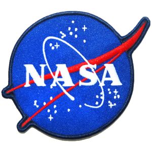 Sew On Custom Woven Badges Merrow Border Embroidery Nasa Badge