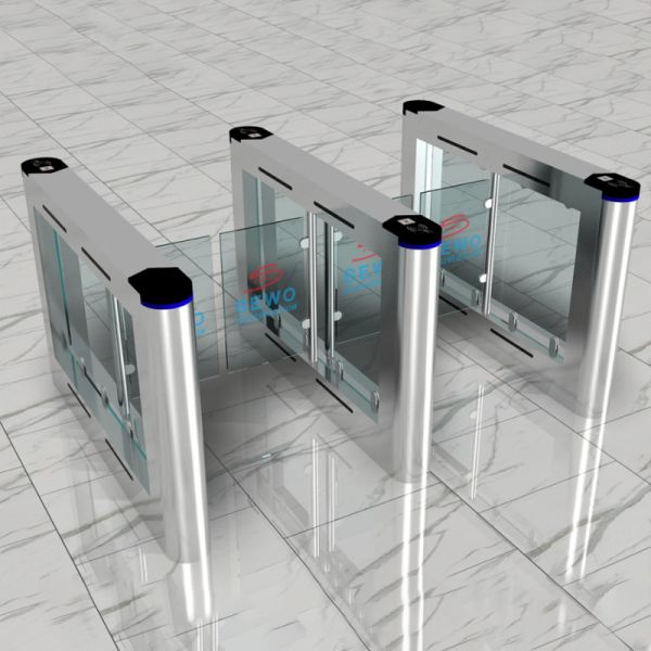 Pedestrian Swing Barrier Gate Biometric Access Control Turnstiles Security