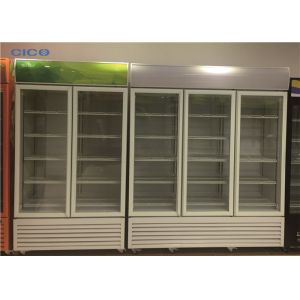 Large Upright Display Refrigerator , Upright Glass Door Display Freezer
