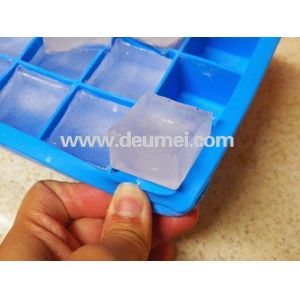 Food Grade Silicone Square Shape Ice Cube Tray with 8 Cavities mold