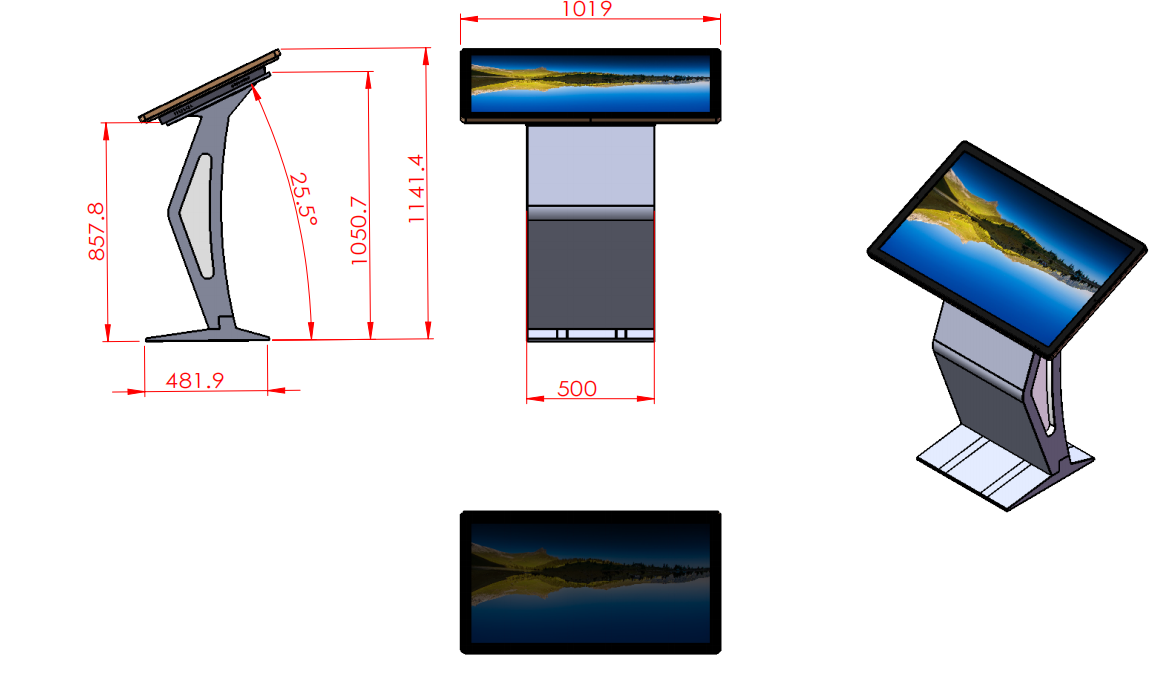 43 49 55 Inch Android Wifi LCD IR PCAP Touch Digital Signage Floor Standing Kiosk Advertising Player for Hotel Shop Events Promotion