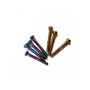 Gr2 / Gr5 Titanium Cycling Bolts Din912 Hex Screws Ti Bolts Mtb Anodizing