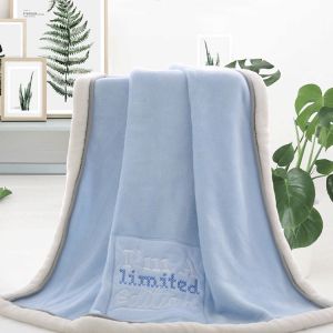 Luxury Blue 30x40 Heavy Plush Throw Blanket Thick Flannel Fleece Baby For Baby
