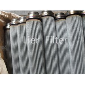 Stainless Steel Folded Filter Element High Porosity High Dirt Holding Capacity