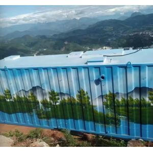 external surface container 20GP FRP inside Compact Integrated sewage treatment