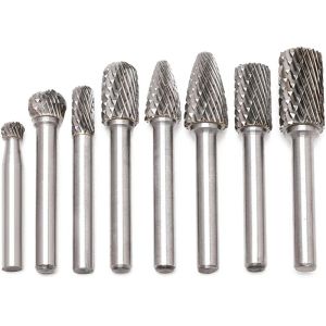 ISO9001 Aluminium Cut 1/4-Inch Tungsten Carbide Rotary Burrs