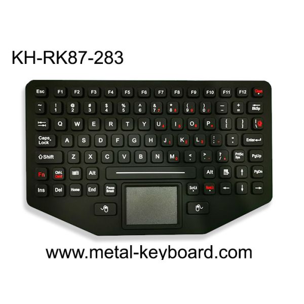 Quality Military Portable Industrial Silicone Keyboard Ruggedized Backlight With Touchpad wholesale