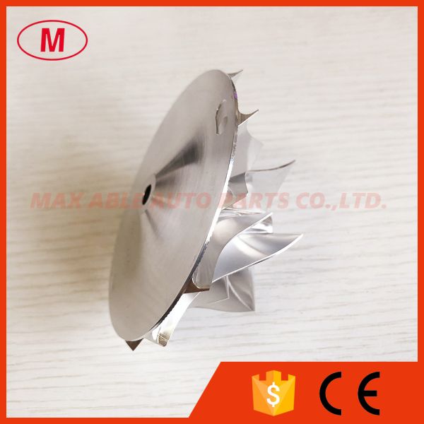 T04E 6+6 blades 54.30/82.00mm turbocharger milling/aluminum 2618/billet compressor wheel