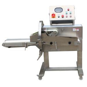 Transmission belt meat cutting machine