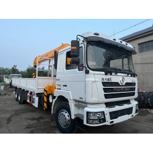 SHACMAN 12 Ton Truck With 5 Section Telescopic Boom 360 Degree Rotation Angle