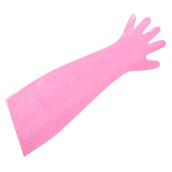 Quality Disposable Long Arm Gloves（Red、 7g） wholesale