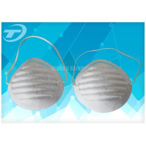 Disposable dust mask made from polyester fabric with elastic band , white or