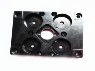 CNC Custom RC Aircraft Parts Aluminum Anodized Black Polishing