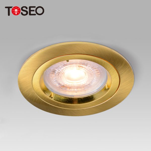 Golden Fixed Recessed Downlights 70mm Cut Out 2 Year Warranty