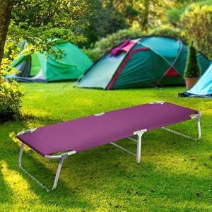 Folding Camping Cot, Portable Foldable ornaments Cot, Canvas Sleeping Bed,