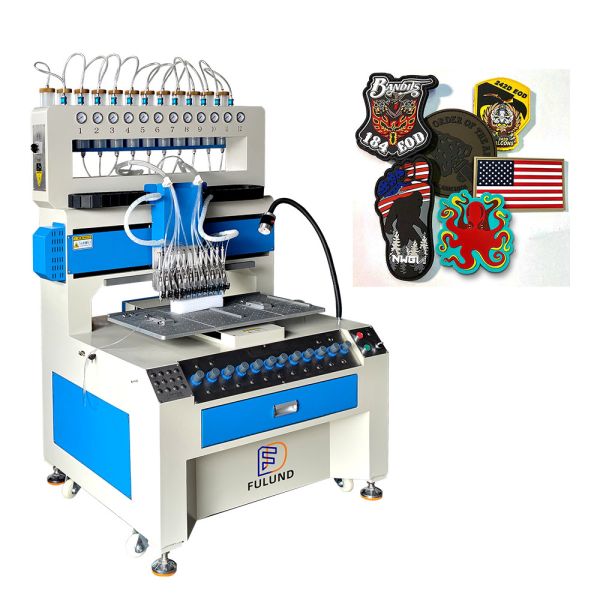 Fulund 12 color PVC silicone automatic dispensing drop plastic machine for make