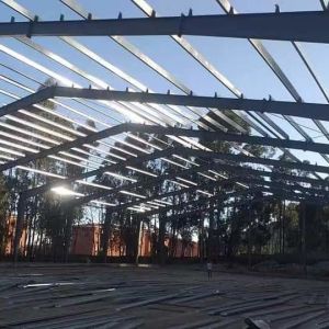 Customized Construction Prefabricated Steel Structure Warehouse With Fire-Proof