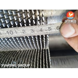 China Stainless Steel Seamless Pipe ASTM A312 TP304H Serrated Fin Tube For Furnace on sale