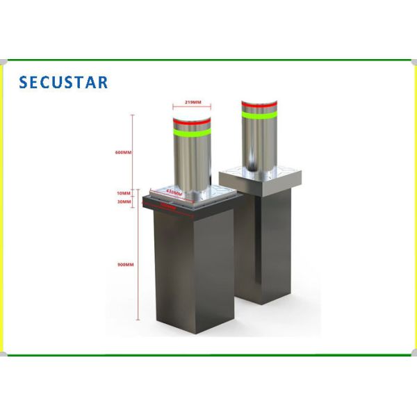 600mm Height Hydraulic Security Bollards IP68 Waterproof For School Gate