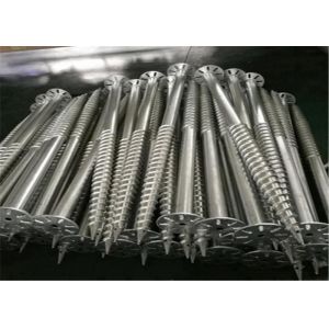 Carbon Steel Galvanized Screw Piles , Solar Mounting System Foundation Screw