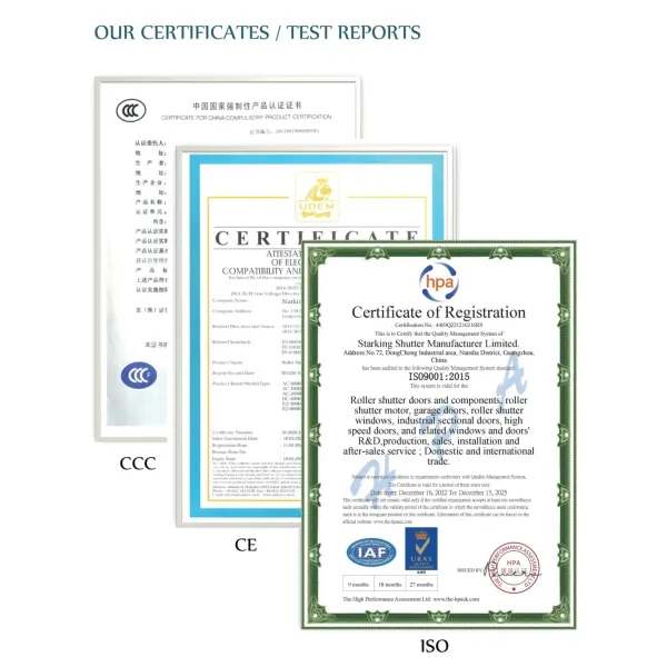 2023 High Quality Aluminum Alloy Security Roller Shutter Door for House/Warehouse/Garage etc.