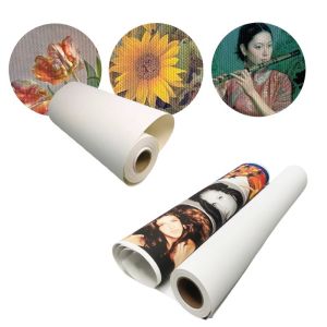 Waterproof 220gsm Matte Polyester Canvas Roll For Digital Printing