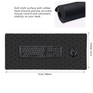 Custom Logo Gaming Mouse Pad Waterproof Desk Mat 400x900 Sublimation Style for