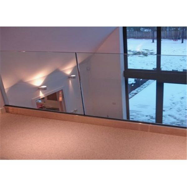 Outdoor Glass Panel Railings Frameless U Channel Glass Balustrade For Balcony Railing