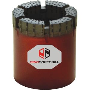 B N H P Wireline Natural Diamond Surface Set Core Drilling Bits For Broken Formation Rocks