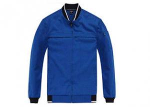 Cheap Blue Polyester Work Coats Jackets , Outdoor Bomber Jackets For Men for sale