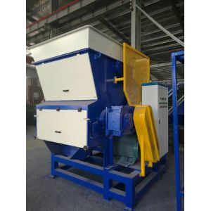 Woven Bag Single Shaft Shredder Double Roller Crusher Hydralic Pushing System
