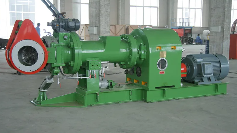 High Performance 200mm Cold Feed Rubber Extruder For Rubber Profile Extrusion Energy Saving Rubber Processing Machine
