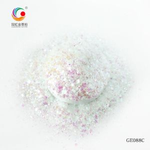 Craft Bulk Loose Rainbow Polyester Hexagonal Glitter Powder Mix Nail Art