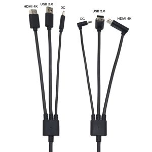 ODM vr cable for HTC VIVE Angle Left HDMI 4k USB 3.5MM DC 5M or customized