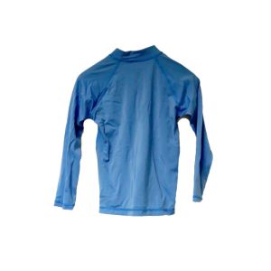 Blue Swim Rash Guard UPF 50+ , Customized Size Rashguard Bathing Suit