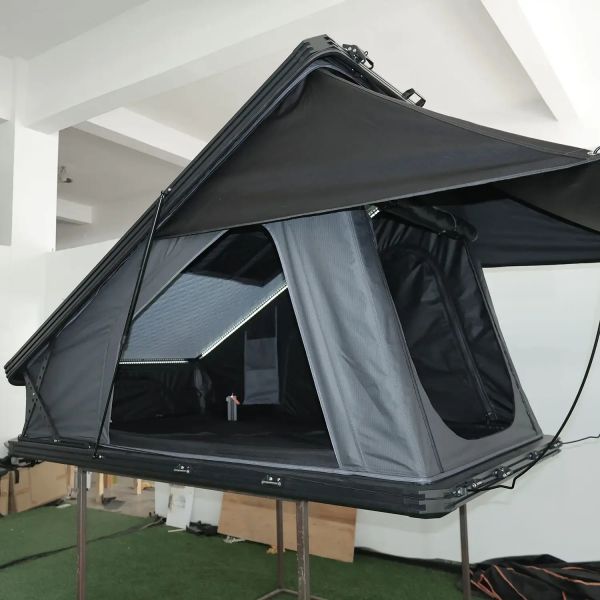 Vehicle Camping Aluminum Shell Roof Tent With Hydraulic Lever Assisted Labor