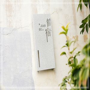 Custom Stainless Steel Marble Painting Storefront Hanging Wall Signs And Signage