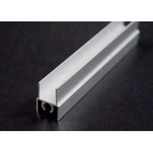Closet Handle Silver Anodized 6063 T5 Wardrobe Aluminium Profile