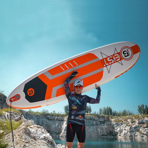Quality Stand Up Inflatable Sup Paddle Flying Surfboard With Foot Rope wholesale