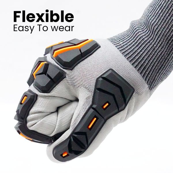 Lightweight TPR Gloves Anti Collision Washable PU Coated Cut Resistant Gloves