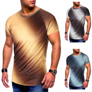 Summer Soft Thin Trendy Oversized T Shirts Custom Gradient T Shirts For Men