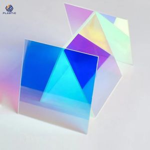 Highly Resilient Rainbow Acrylic Sheet Heat Resistance Iridescent Plexiglass