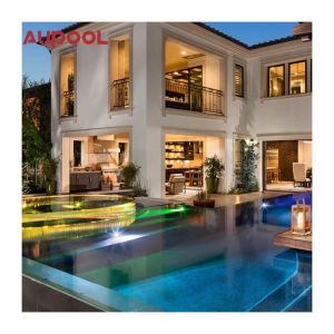 Durable Full Acrylic Pool Wall Customizable Transparent and for Outdoor Swimming