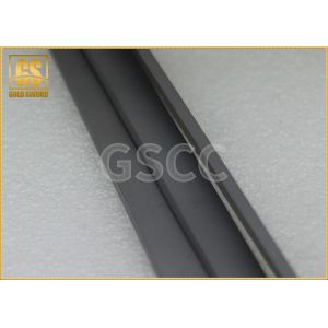 Cheap Virgin Raw Material Rectangular Carbide Blanks / Grey Flat Wear Strips for sale