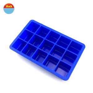 Custom Logo Printing Fun Shaped Silicone Ice Cube Trays 16.5*11.5*4.8cm