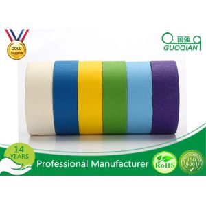 Customized Crepe Paper Rainbow Colored Masking Tape For Basic Painting