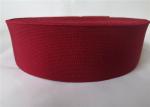 5 Cm Red Polyester Elastic Webbing / Woven Elastic Webbing