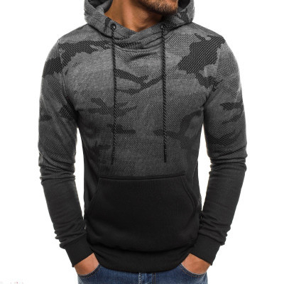 Camouflage Gradient Ens Camo Hoodie , Plus Size Oversized Hoodie Long Sleeve