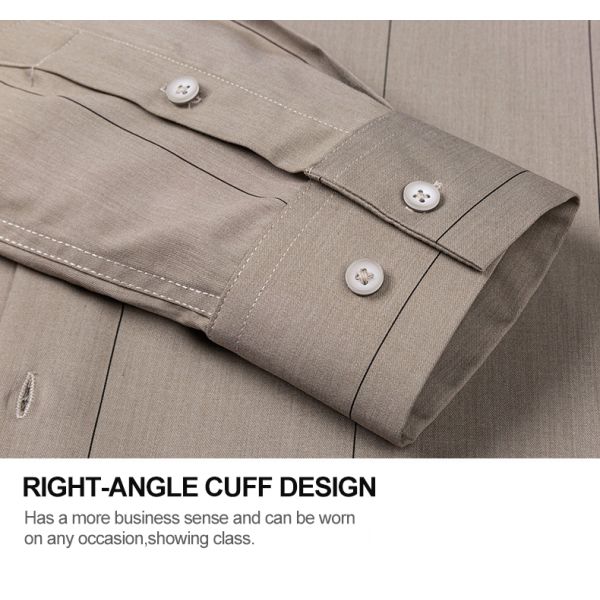 Comfortable Non-Iron Shirts LCBZ Men's Bamboo Fiber Printed Long Sleeve Casual Shirt